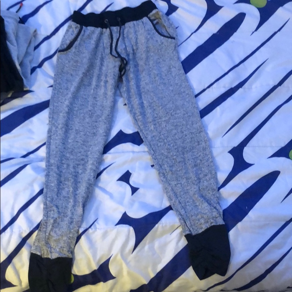 blue joggers
